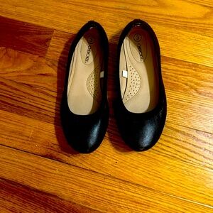Black slip on shoes